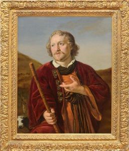 A Shepherd With His Staff, His Herd Beyond