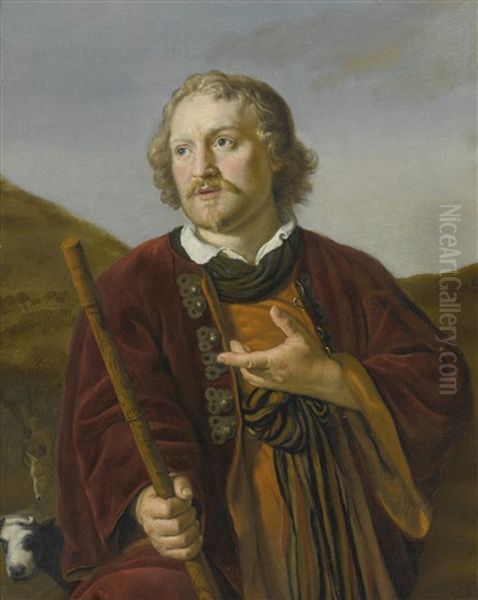 A Shepherd With His Staff, His Herd Beyond - view 1