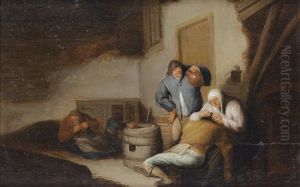 Scene D'interieur De Taverne by Anthonie Victoryns
