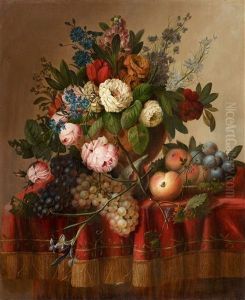 Still Life With Flowers And Fruit Still Life With Flowers And Fruit