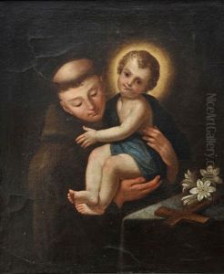 Santo Antonio Com Menino Jesus by Francisco Vieira de Mattos the Elder