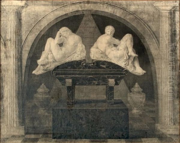 Composition D'apres Le Tombeau De Julien De Medicis Dans La Chapelle San Lorenzo - view 1