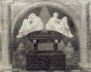 Capriccio Mit Dem Grabmal Des Giuliano De Medici In San Lorenzo In Florenz