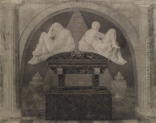 Michelangelos Grabmal Des Giuliano De Medici In Der Kapelle San Lorenzo In Florenz - view 1