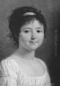 Portrait De Jeune Fille A La Robe Blanche
