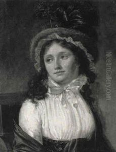 Portrait De Jeune Femme En Buste by Joseph Marie Vien the Younger