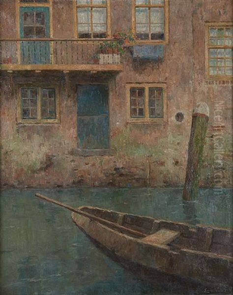 Barque Sur Le Canal - view 1
