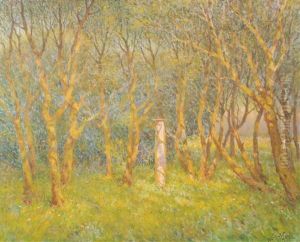 Le Socle Parmi Les Saules De Ter Wilgen A Duinbergen by Emmanuel Vierin