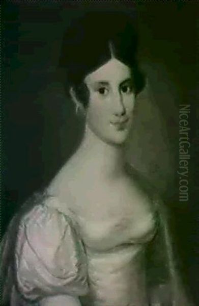 Portraet Af Nina Catharine Paulsen, F. Von Holten           (fodt Den 21 Sept. 1804 Pa Sct. Thomas,dod 1851 I Kobenhavn) - view 1