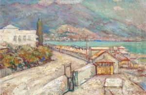 View From Yalta by Alexander Nikolayevich Viezzhev