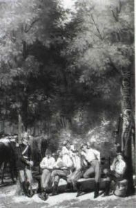 Resting Soldiers by Jean Louis Victor Viger du Vigneau