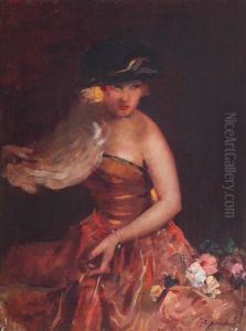 La Femme Fleur by Bertalan (Bartholomaus) Vigh