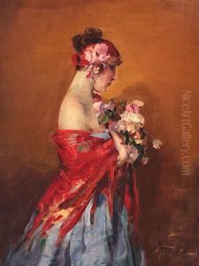Spring Flowers by Bertalan (Bartholomaus) Vigh