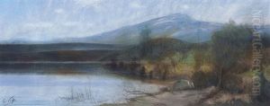 Paesaggio Lacustre by Coriolano Vighi