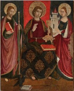 Saint John The Evangelist Enthroned by Tomaso de Vigilia