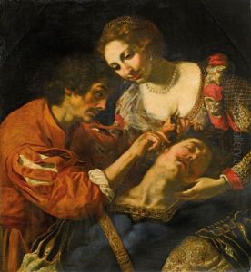 Samson And Dalila by Jacopo Vignali