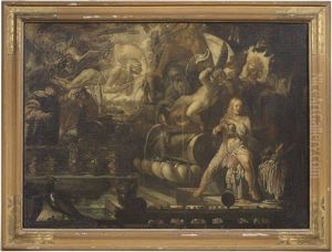 Susanna E I Vecchioni (scena Di Magia) by Claude Vignon