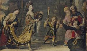 Judith Portant La Tete D'holopherne by Claude Vignon