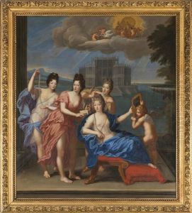 Portrait Presume Des Quatre Filles De Louis Xiv by Philippe Vignon