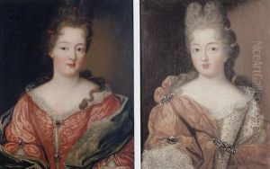 Portrait De Femme De Qualite En Robe Rouge Et Manteau Vert