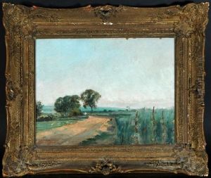 Weite Landschaft Mit Rebstocken by Victor-Alfred-Paul Vignon