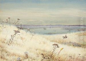 A View From The Marsh, Stratford, Connecticut by Fidelia Bridges