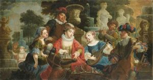 Concert In A Park by Jacques Vigoureux-Duplessis