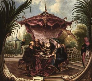 Chinese Tea Party by Jacques Vigoureux-Duplessis