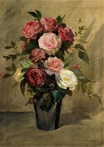 Jarron Con Rosas Jarron Con Rosas