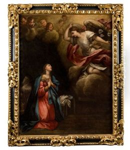 La Anunciacion by Antonio Viladomat Y Manalt