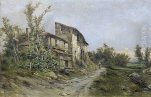 Paisaje Con Camino by Jose Vilar Torres