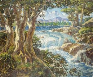 Landscape With Waterfall Landscape With Waterfall