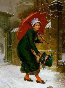 Le Coup De Vent by Louis Emile Villa