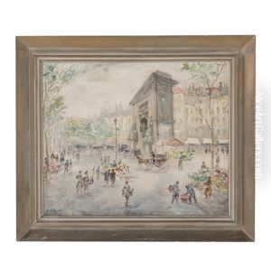 A Square In Paris by Cesar A. Villacres