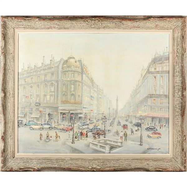 Rue De La Paix Et Colonne Vendome - view 1