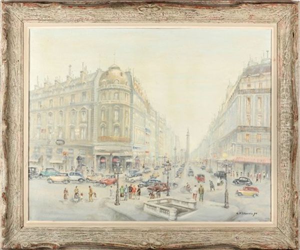 Rue De La...paix Et Colonne Vendome - view 1