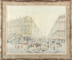 Rue De La...paix Et Colonne Vendome by Cesar A. Villacres
