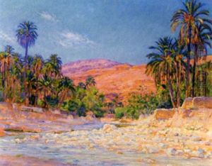 Oued Aux Environs De Bou-saada by Henri Villain