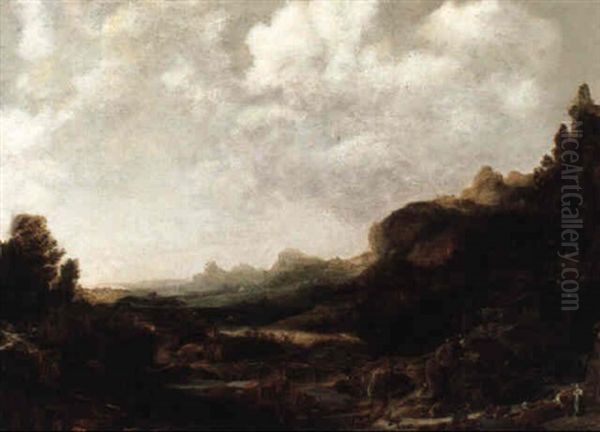 Mountainous Landscape With Figures - view 1
