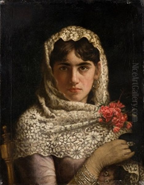 Retrato De Joven Con Mantilla - view 1
