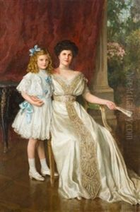 Retrato De Madre E Hija by Jose Villegas y Cordero