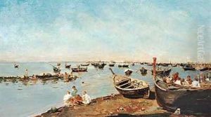 Legende Born Blandt Fiskerbade, Middelhavet by Ricardo Villegas Y Cordero