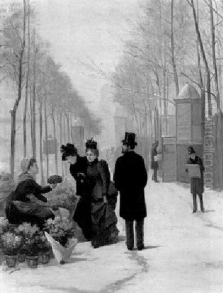 Winter Street Scene - view 1