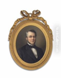 Armand Lefebvre, In Black Coat, White Shirt, Black Bow Tie, Wearing Glasses