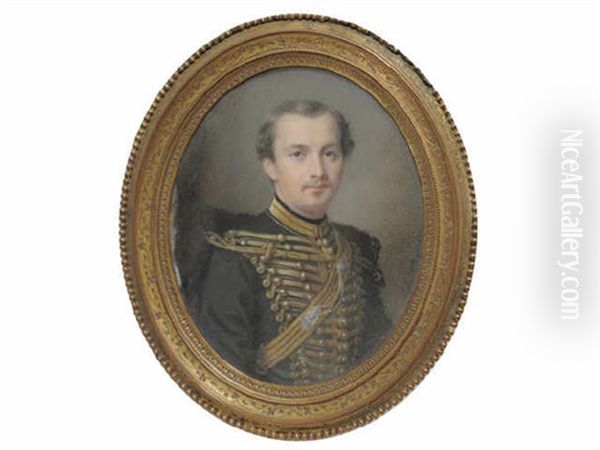 Portrait D'un Officier En Veste A Brandebourgs - view 1