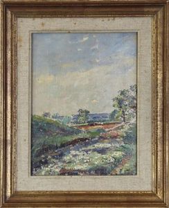 Etang Vers Bas Salvar by Emmanuel Victor Auguste Marie De La Villeon