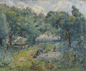 Le Lavoir De La Gatine by Emmanuel Victor Auguste Marie De La Villeon