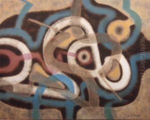 Composition Abstraite by Adolphe De Villers