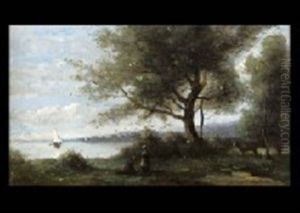 Landscape by Adolphe De Villers