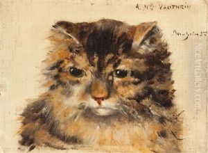 Portrat Einer Katze